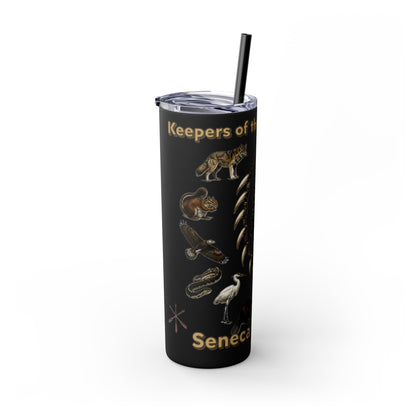Seneca Cayuga Skinny Tumbler with Straw, 20oz