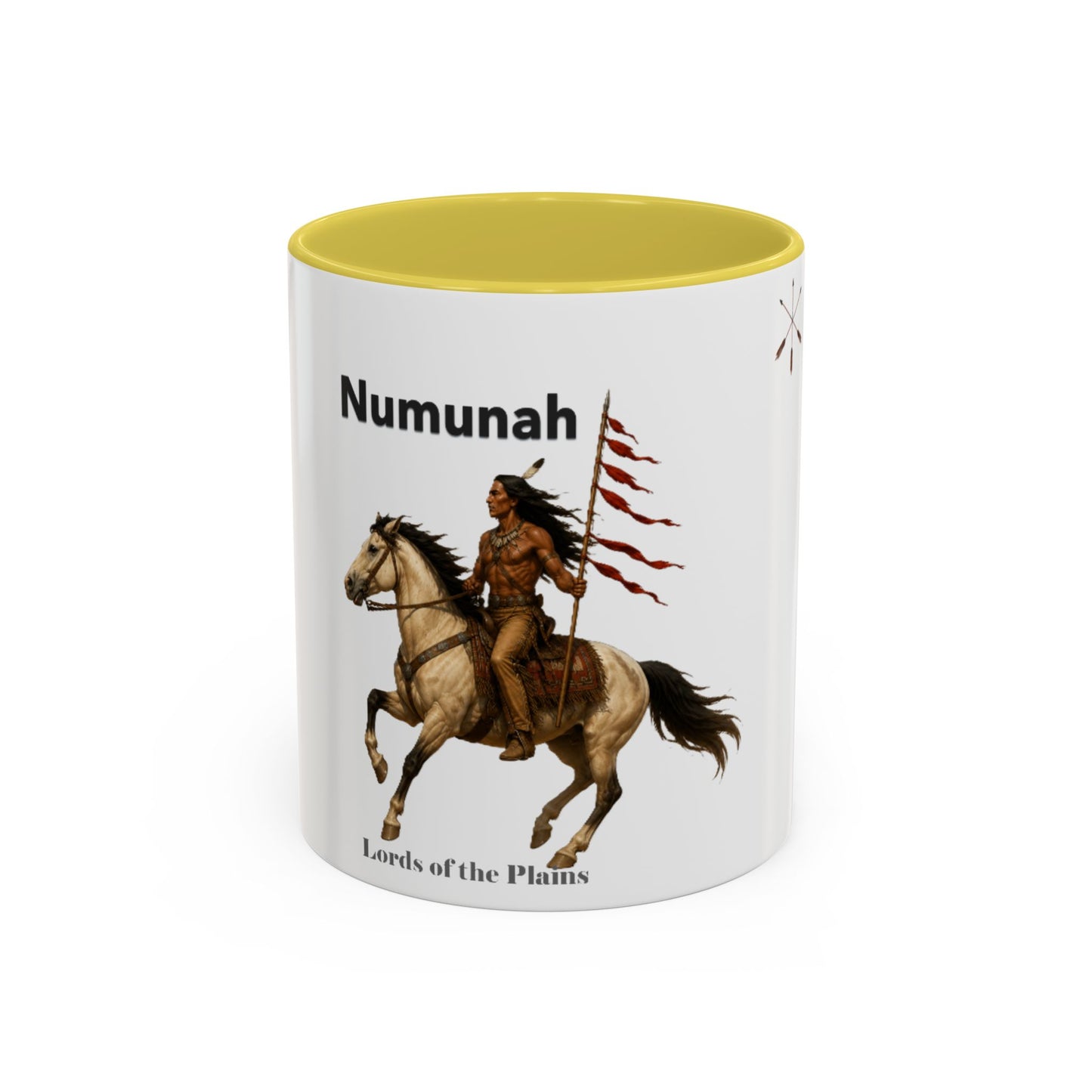 Comanche Numunah ‘Lords of the Plains’ Horseman Coffee Mug — Native Warrior Ceramic Mug (11oz/15oz)