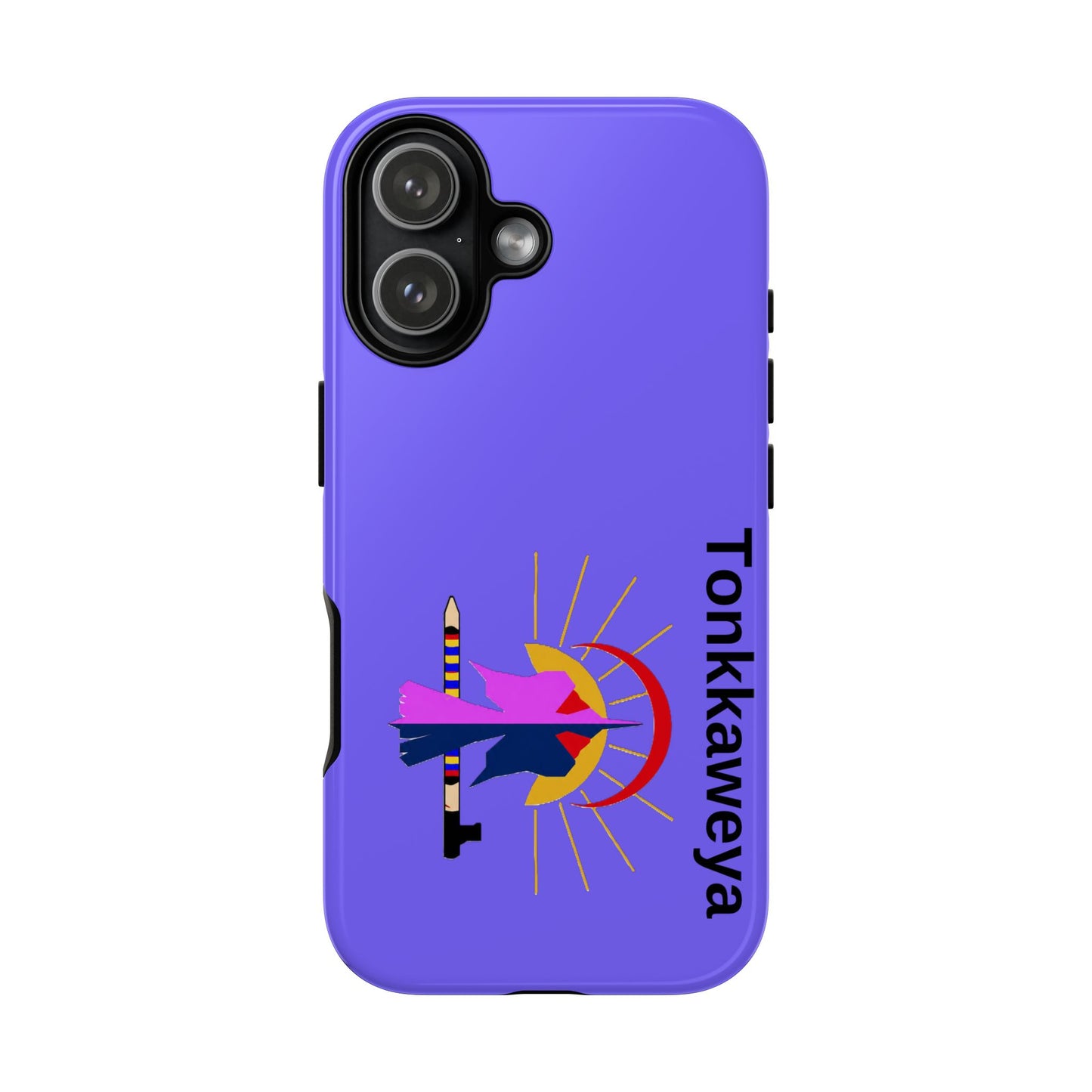 Tonkawa Phone Case — Tonkkaweya Sunrise Design (Protective Purple Hard Shell)