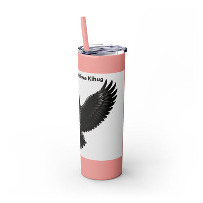 Sac Fox Skinny Tumbler with Straw, 20oz