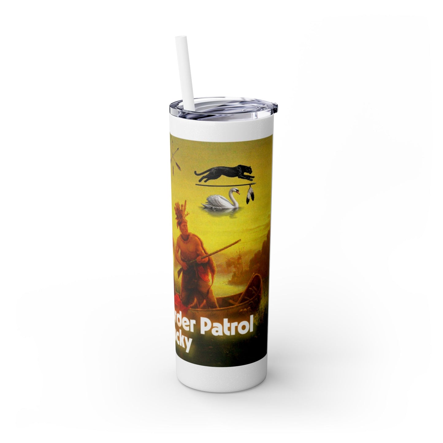 Shawnee East Skinny Tumbler with Straw, 20oz