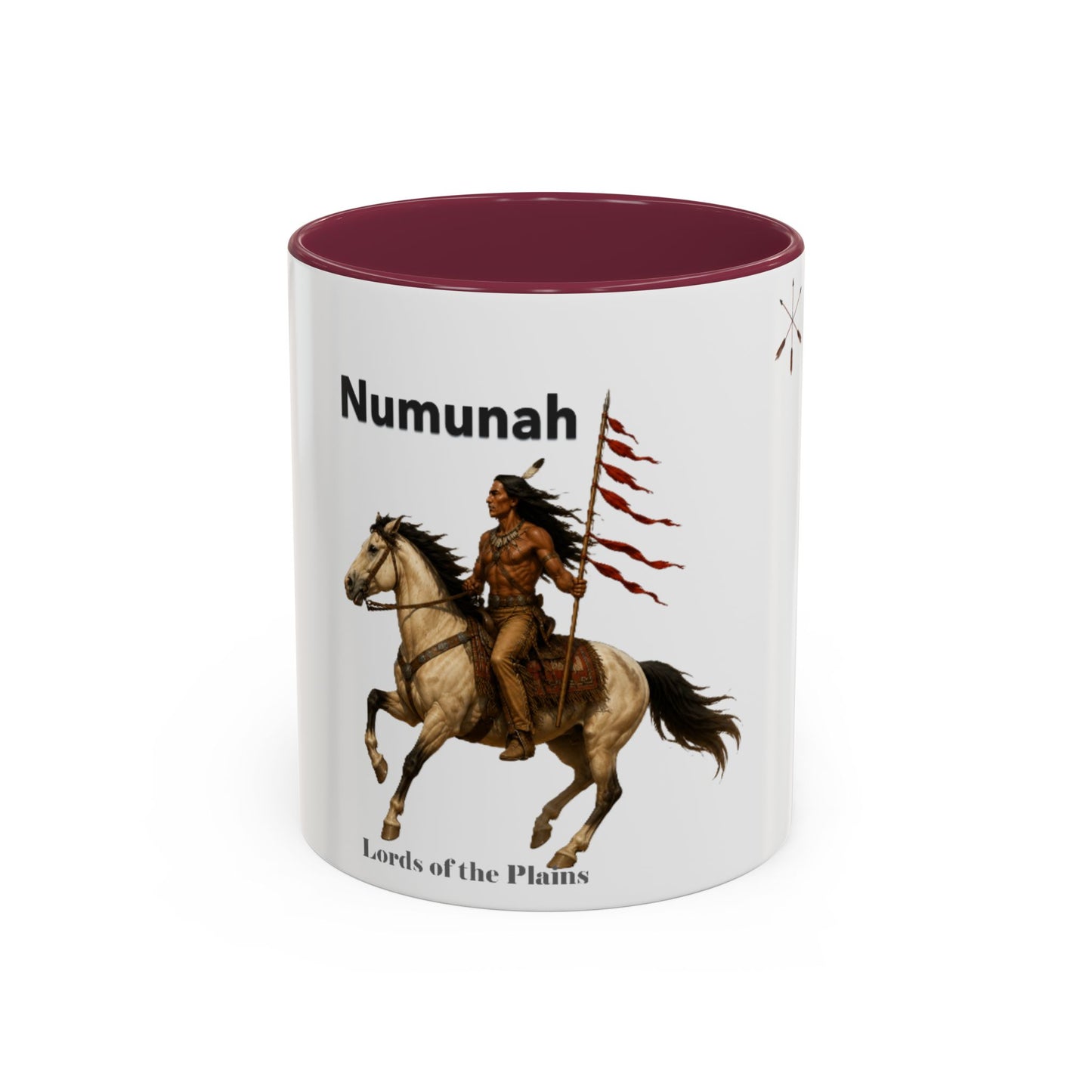 Comanche Numunah ‘Lords of the Plains’ Horseman Coffee Mug — Native Warrior Ceramic Mug (11oz/15oz)