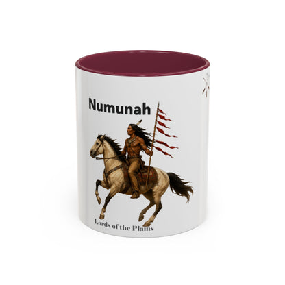 Comanche Numunah ‘Lords of the Plains’ Horseman Coffee Mug — Native Warrior Ceramic Mug (11oz/15oz)