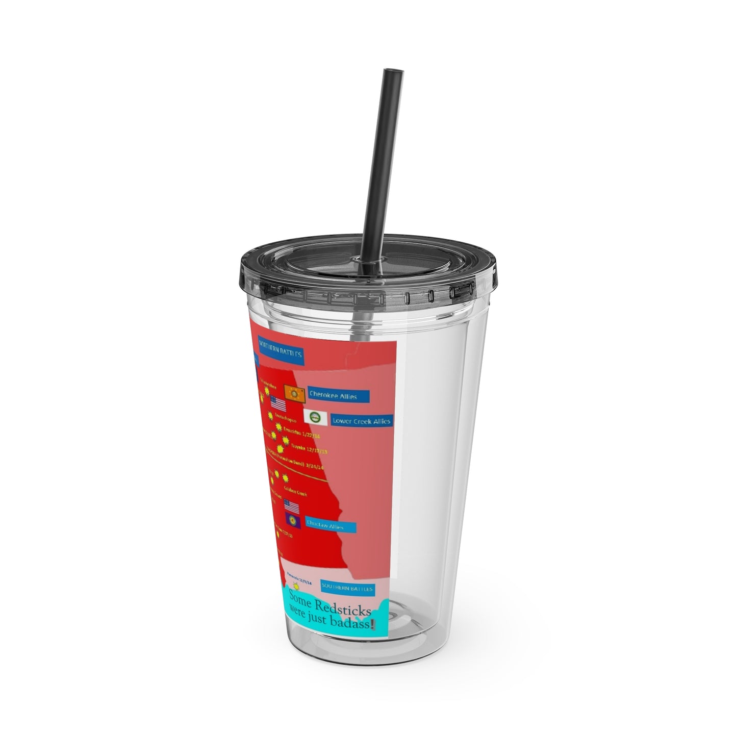 Opothleyahola Sunsplash Tumbler with Straw, 16oz