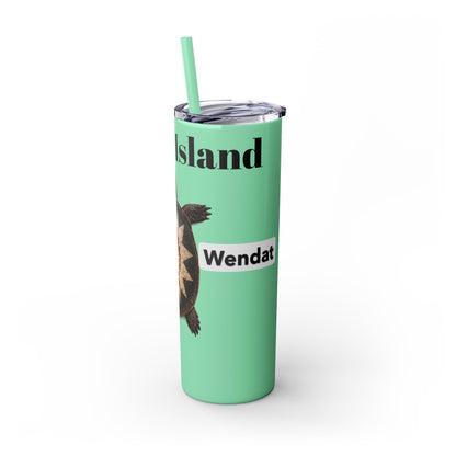 Wyandotte Skinny Tumbler with Straw, 20oz