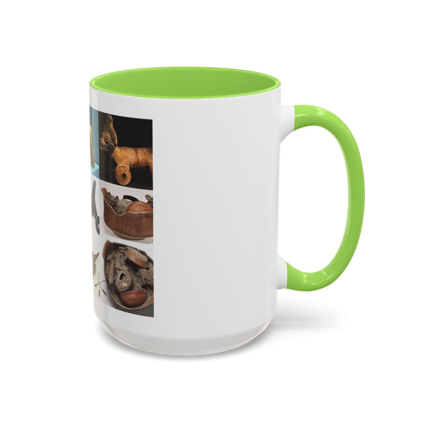 Aztec Artifact Photos Collage Coffee Mug (11oz/15oz)
