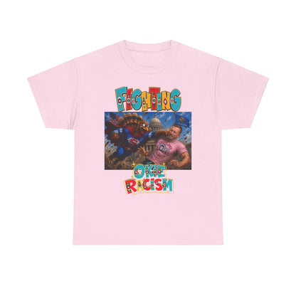 Turkey Fighting Racism Graphic Tee — Bold Retro Photo Design