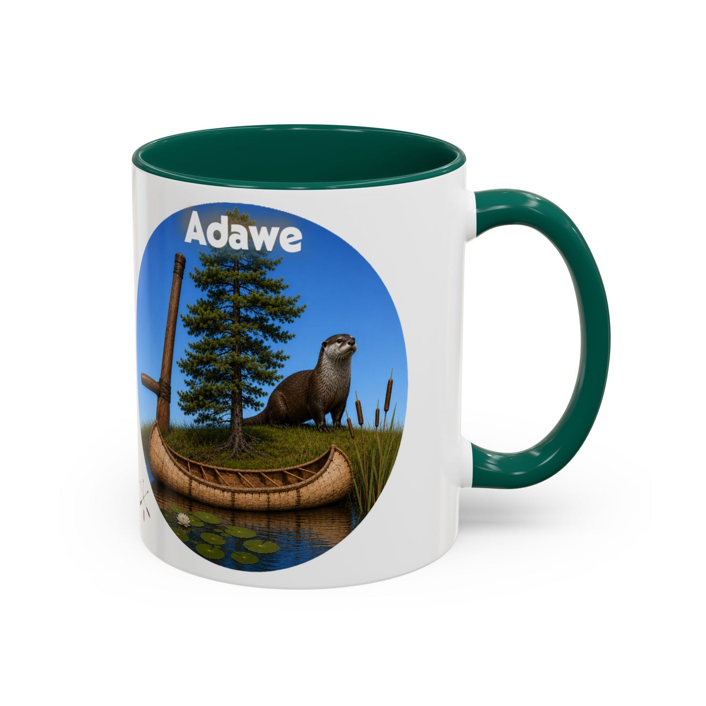 Ottawa Adawe Otter Canoe Mug — Nature Wildlife Coffee Cup (11oz & 15oz)