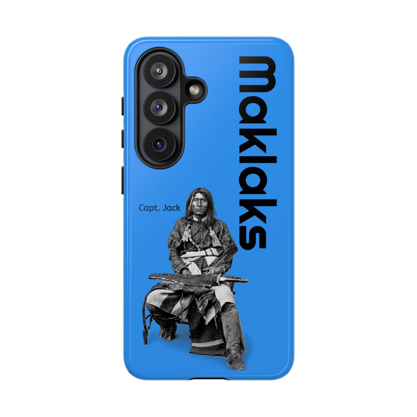 Modoc Blue 'Maklaks' Tough Phone Case with Eagle Drum Design