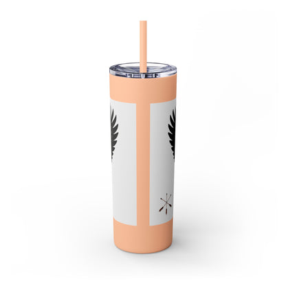 Sac Fox Skinny Tumbler with Straw, 20oz