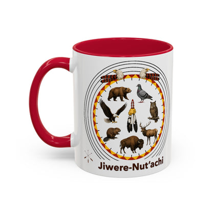 Otoe Missouria Native Animal Circle Mug – 'Jiwere-Nut'achi' Illustrated Coffee Cup (11oz/15oz)