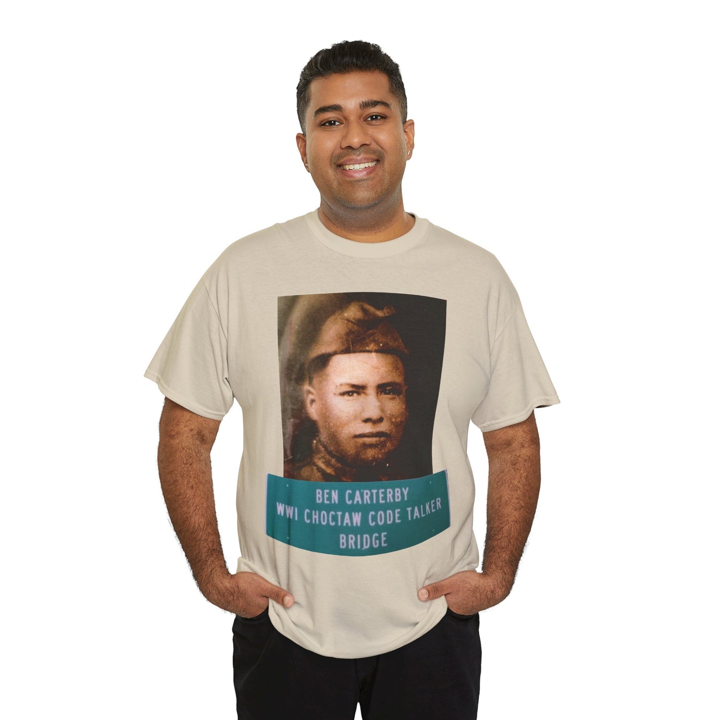 Ben Carterby Choctaw Code Talker T-Shirt — WWII Native American Veteran Tribute