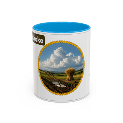 Muscogee Scenic Harvest Coffee Mug – Rustic Countryside Landscape 11oz/15oz