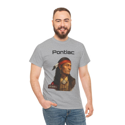 Pontiac Portrait T‑Shirt — Native Chief Graphic Tee