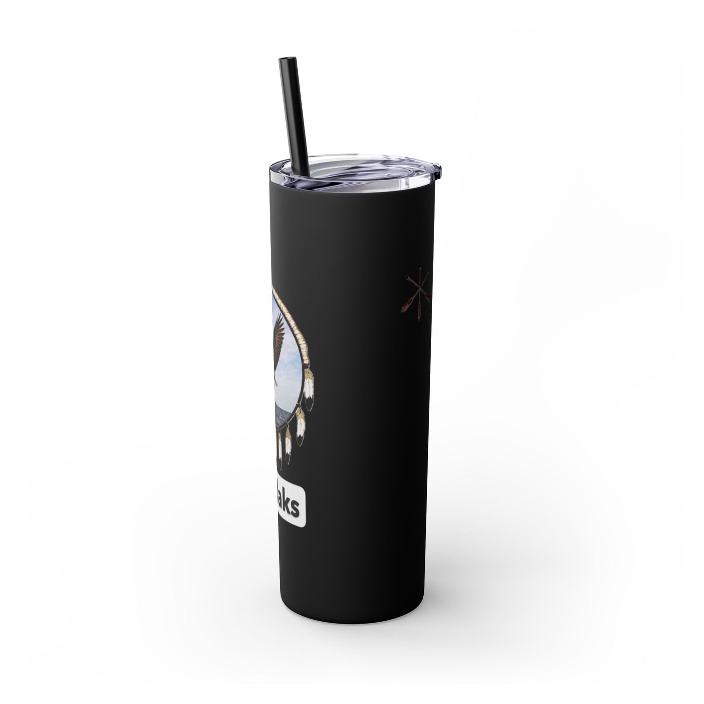 Modoc Eagle Skinny Tumbler – 20oz Straw Travel Cup (Maklaks)