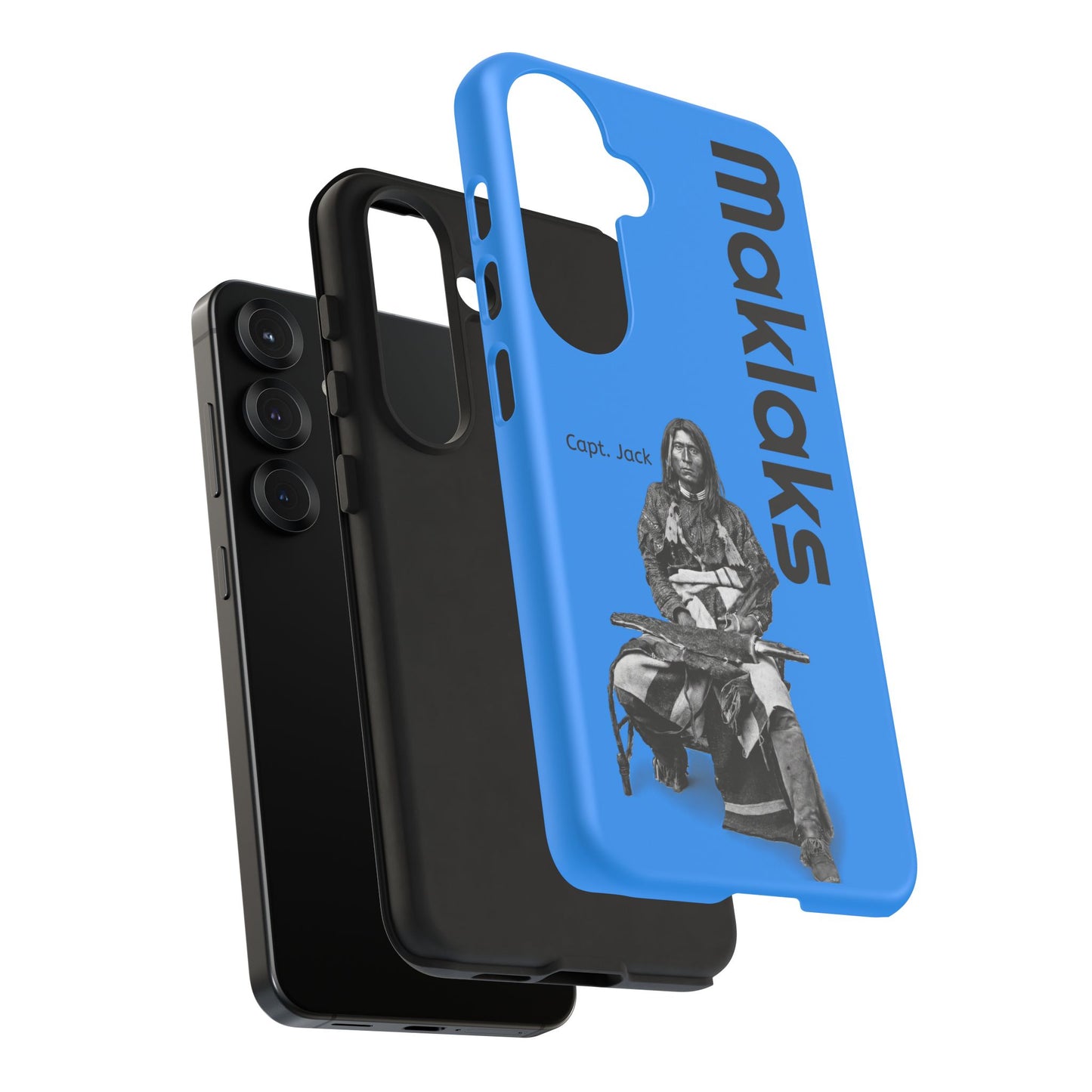 Modoc Blue 'Maklaks' Tough Phone Case with Eagle Drum Design