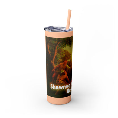 Shawnee East Skinny Tumbler with Straw, 20oz