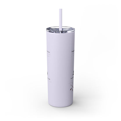 Cherokee 20oz Skinny Tumbler - Aniyunwiya Star Design with Straw