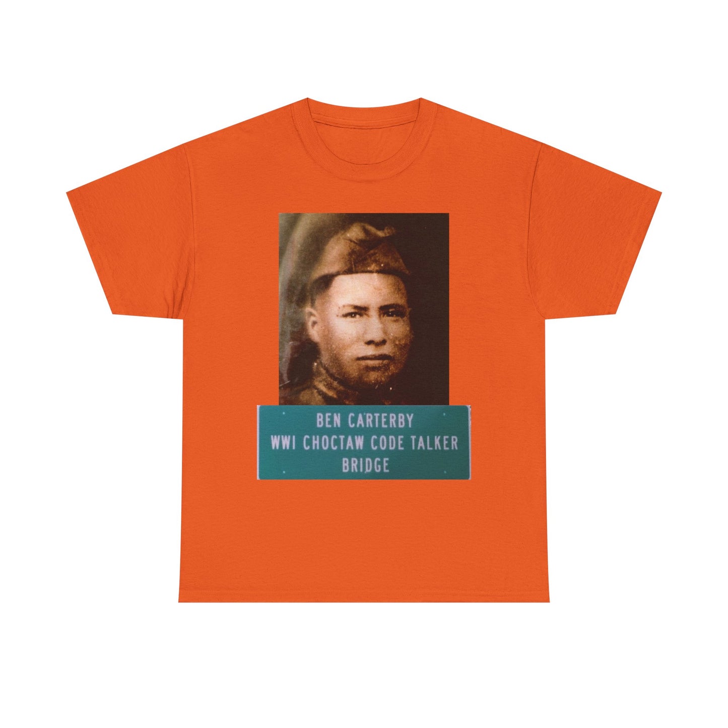 Ben Carterby Choctaw Code Talker T-Shirt — WWII Native American Veteran Tribute