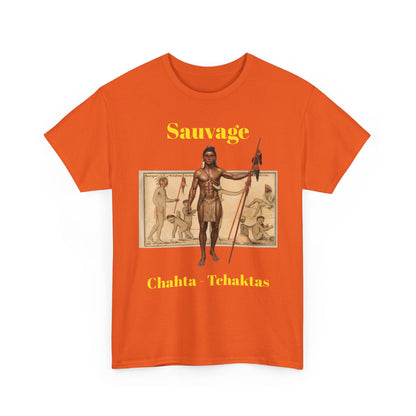 Savage Chahta Tchaklas Graphic Tee – Native American Heritage Art T-Shirt