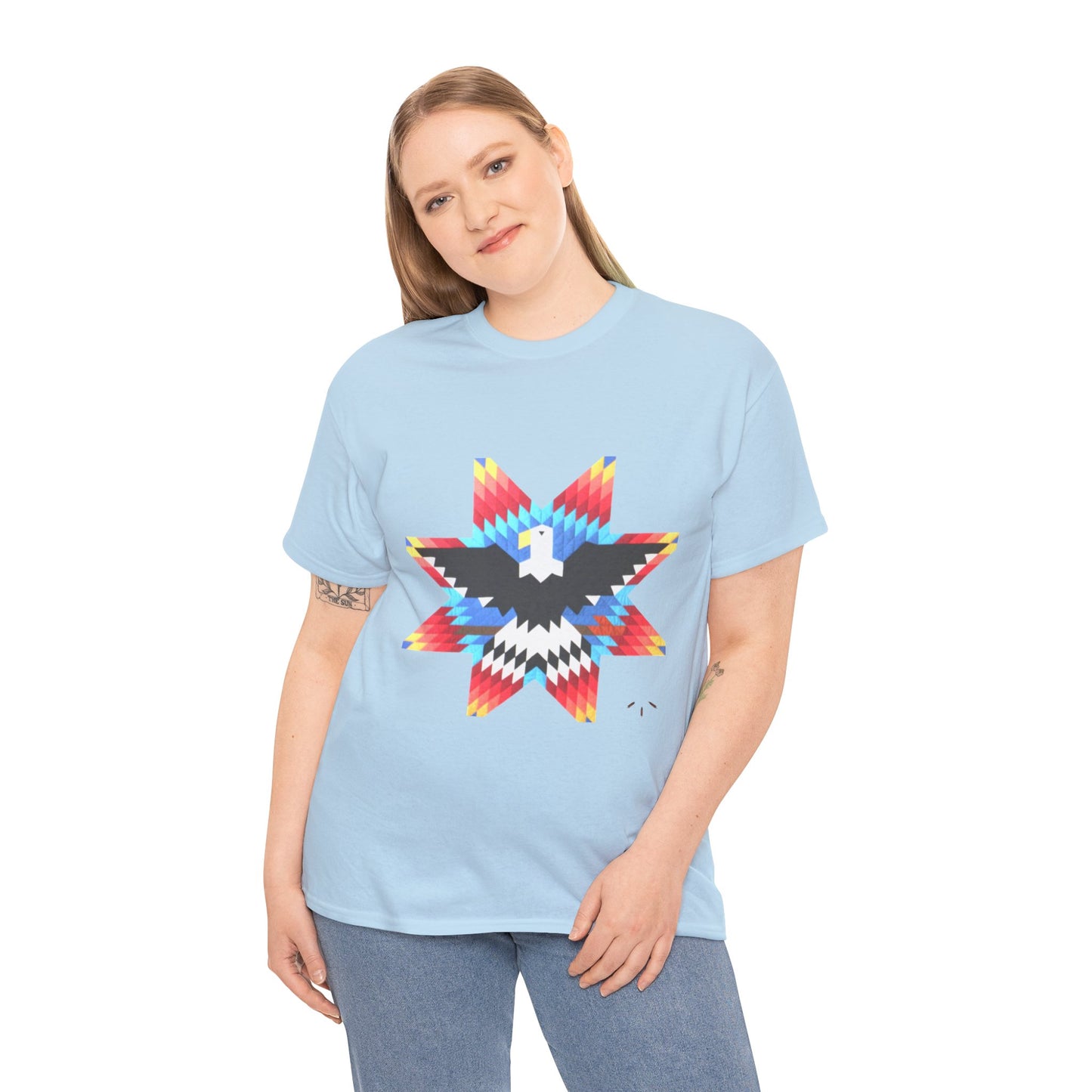 Native Star Eagle Graphic Tee with Arrow Backprint