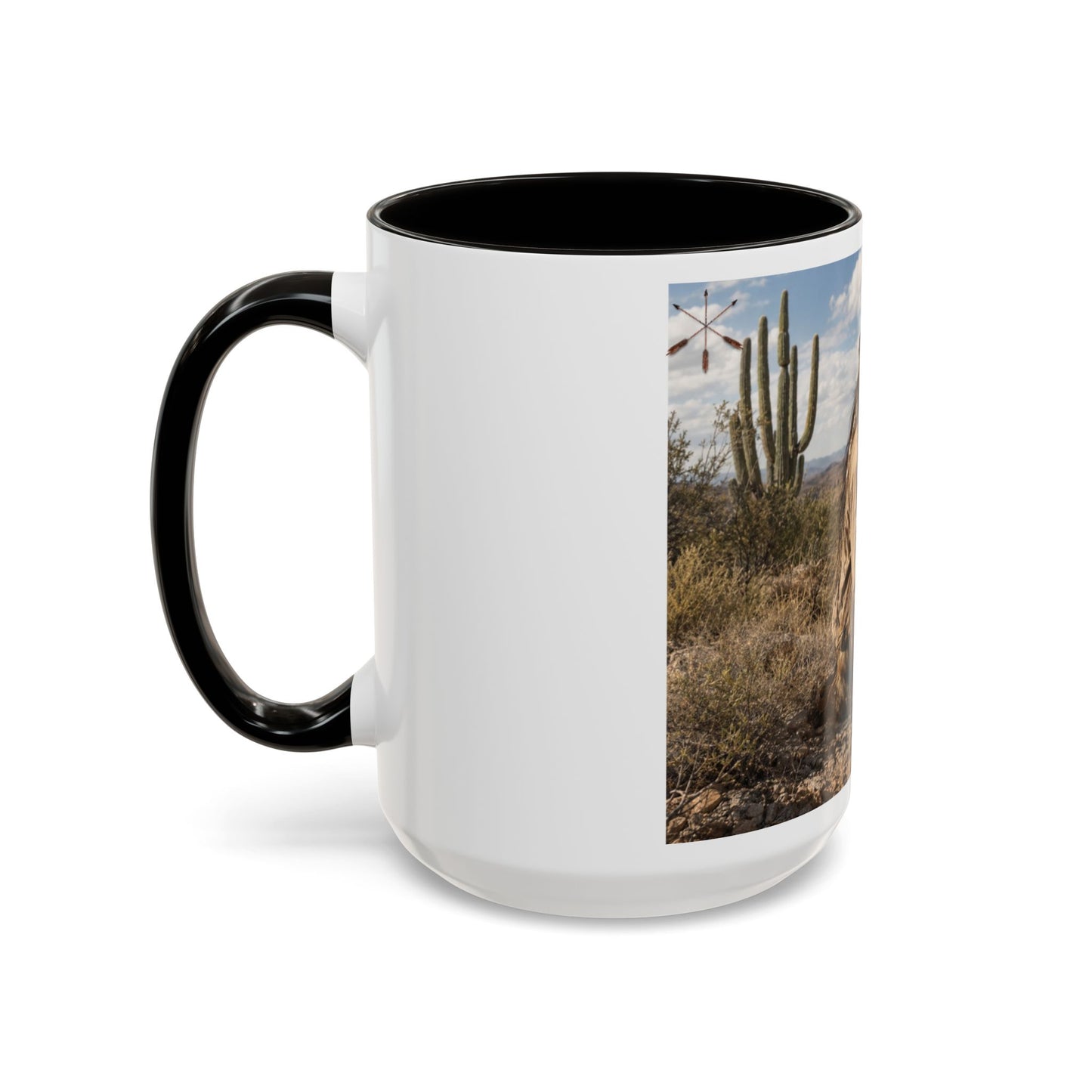 Ft. Sill Apache Desert Scene Coffee Mug — 'N'de' Southwest Landscape 11/15oz