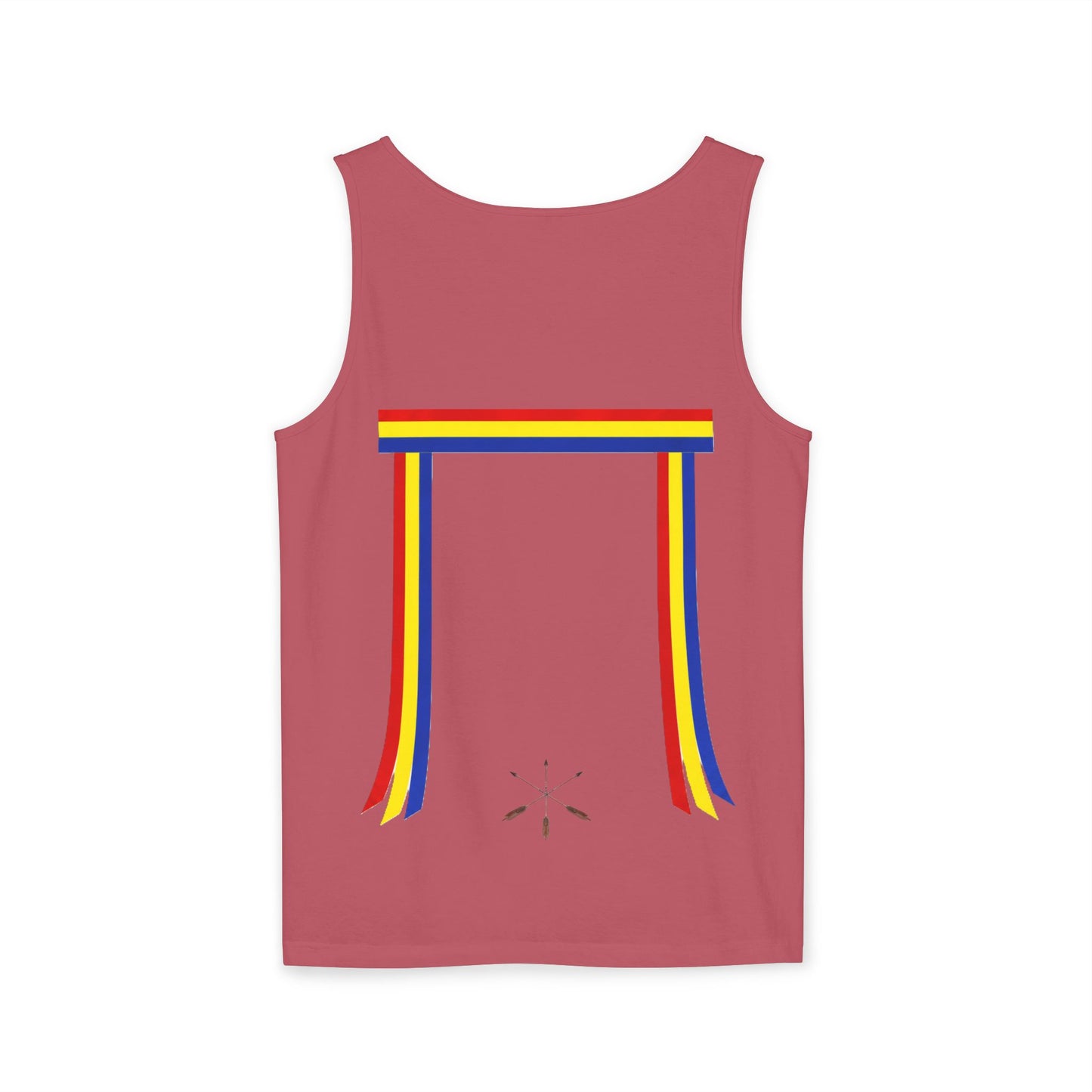 Blue Ribbon Shirt inpired Tank Top — Minimal Rainbow Ribbon Graphic