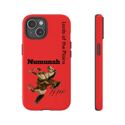 Comanche Numunah Horse Phone Case — 'Lords of the Plains' Red Protective Case