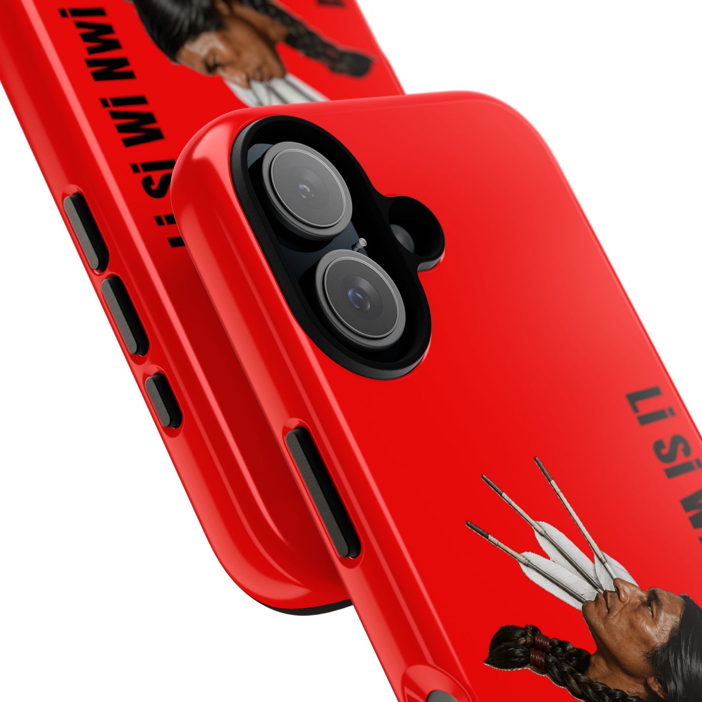 Absentee Shawnee Headdress Phone Case — 'Li Si Wi Ni' Design