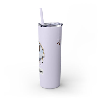 Modoc Eagle Skinny Tumbler – 20oz Straw Travel Cup (Maklaks)