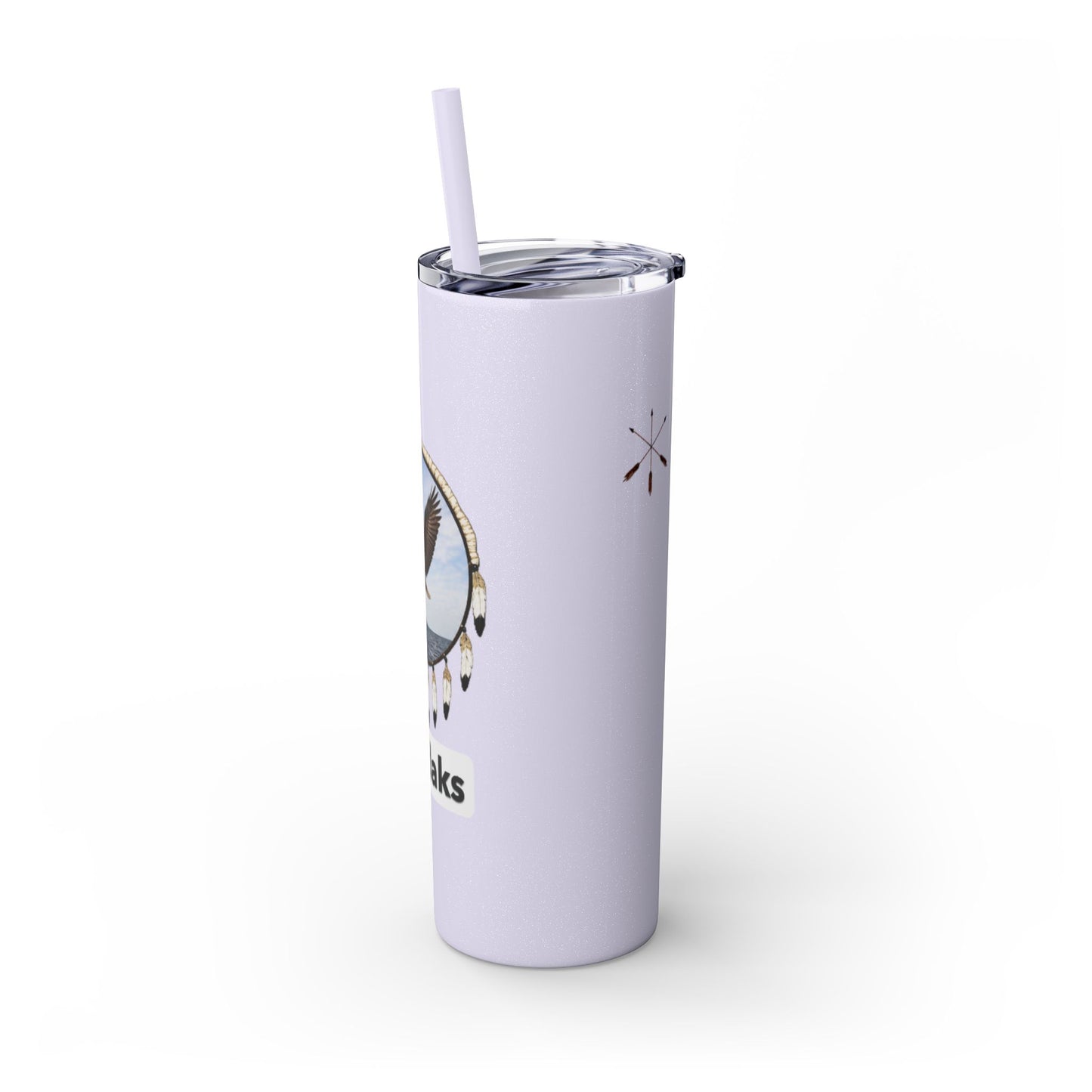 Modoc Eagle Skinny Tumbler – 20oz Straw Travel Cup (Maklaks)