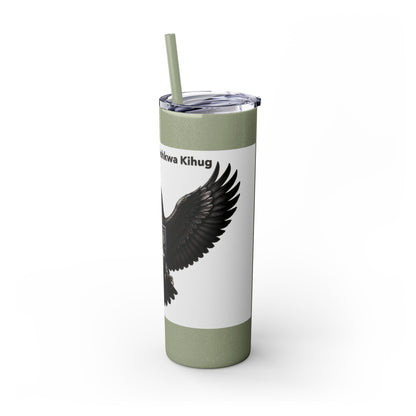 Sac Fox Skinny Tumbler with Straw, 20oz