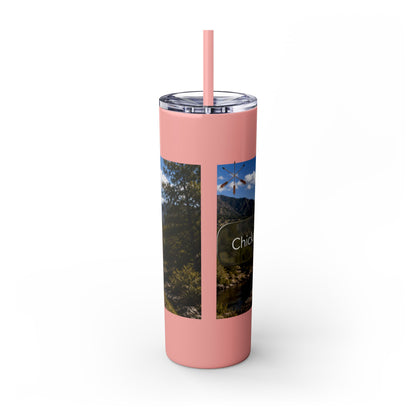 Chickasaw Skinny Tumbler with Straw, 20oz