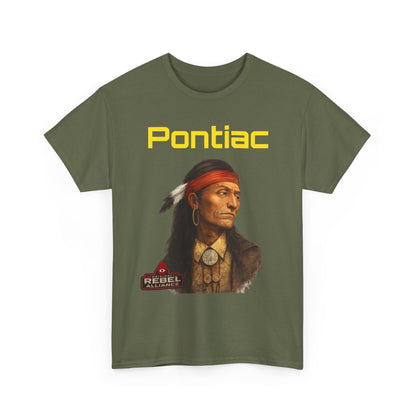 Pontiac Portrait T‑Shirt — Native Chief Graphic Tee