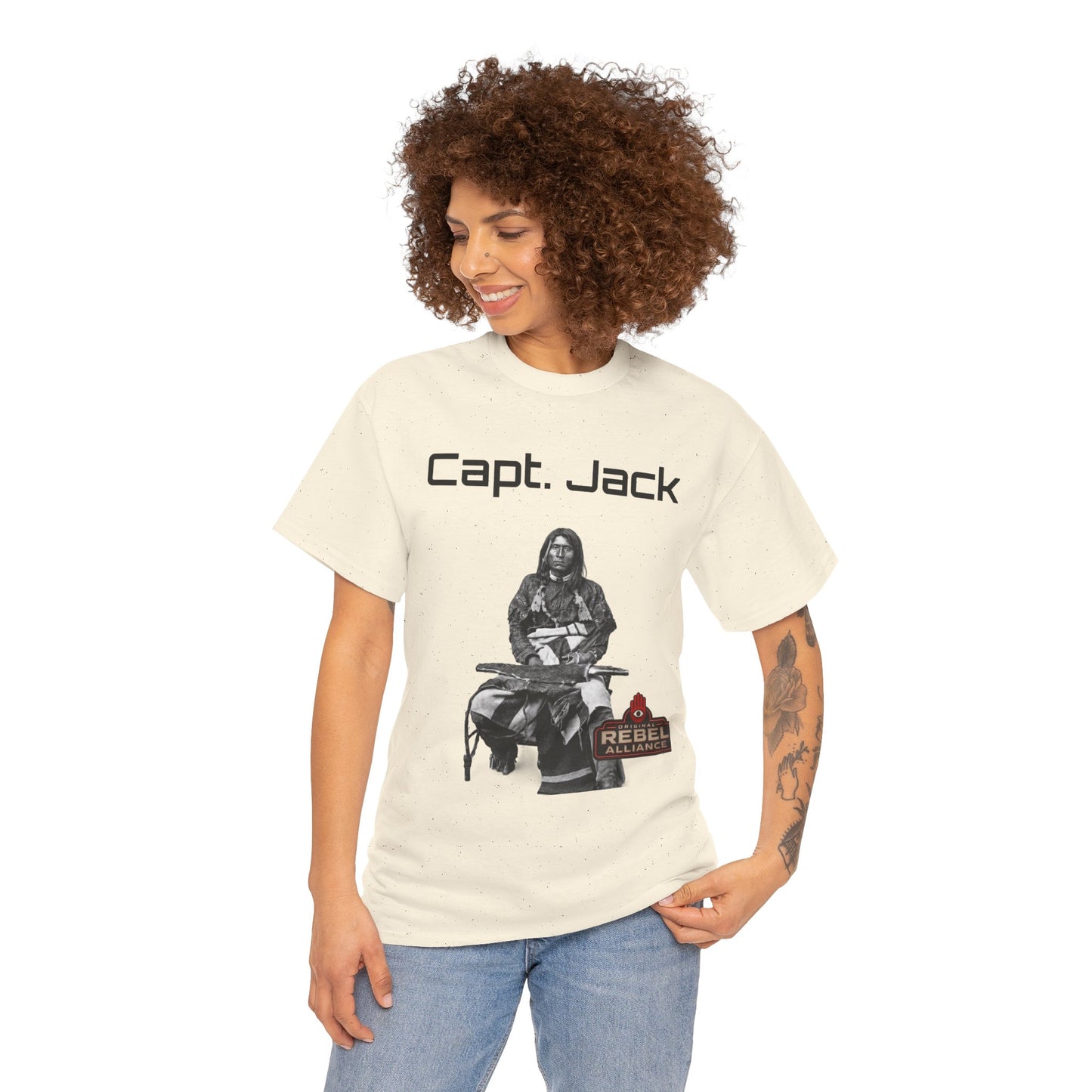 Capt. Jack Graphic Tee — Rebel Archer Vintage Arrow Back Print