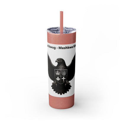 Sac Fox Skinny Tumbler with Straw, 20oz