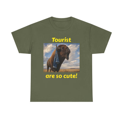 Tourist Are So Cute! T-Shirt — Funny Bison Photo Tee