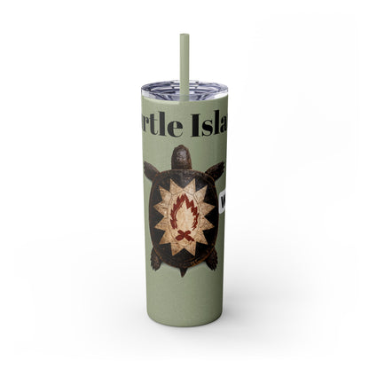 Wyandotte Skinny Tumbler with Straw, 20oz
