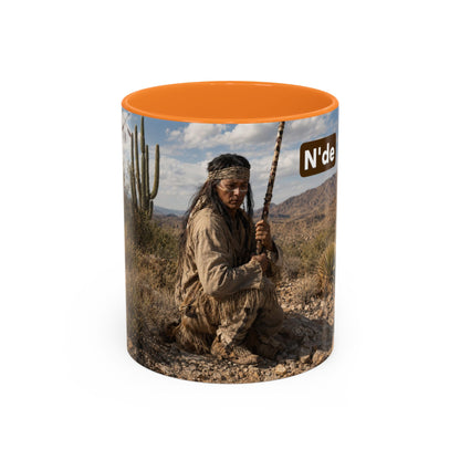 Ft. Sill Apache Desert Scene Coffee Mug — 'N'de' Southwest Landscape 11/15oz