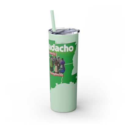 Caddo Kadohadoha Texas Map 20oz Skinny Tumbler with Straw
