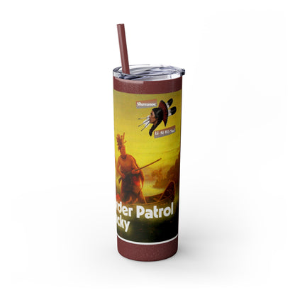 Shawnee Absentee Skinny Tumbler with Straw, 20oz