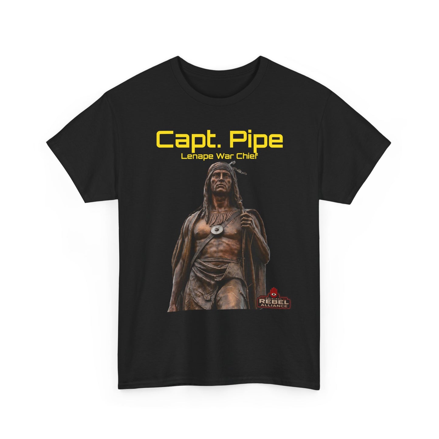 Capt. Pipe Lemape War Chief T‑Shirt — Native Warrior Graphic Tee