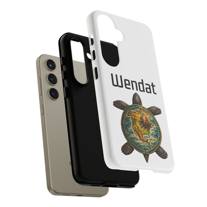 Wyandotte Wendat Turtle Phone Case — Indigenous Turtle Shield Design