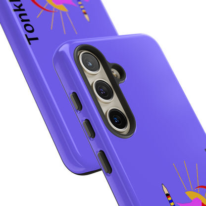 Tonkawa Phone Case — Tonkkaweya Sunrise Design (Protective Purple Hard Shell)