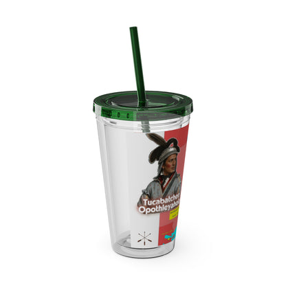 Opothleyahola Sunsplash Tumbler with Straw, 16oz