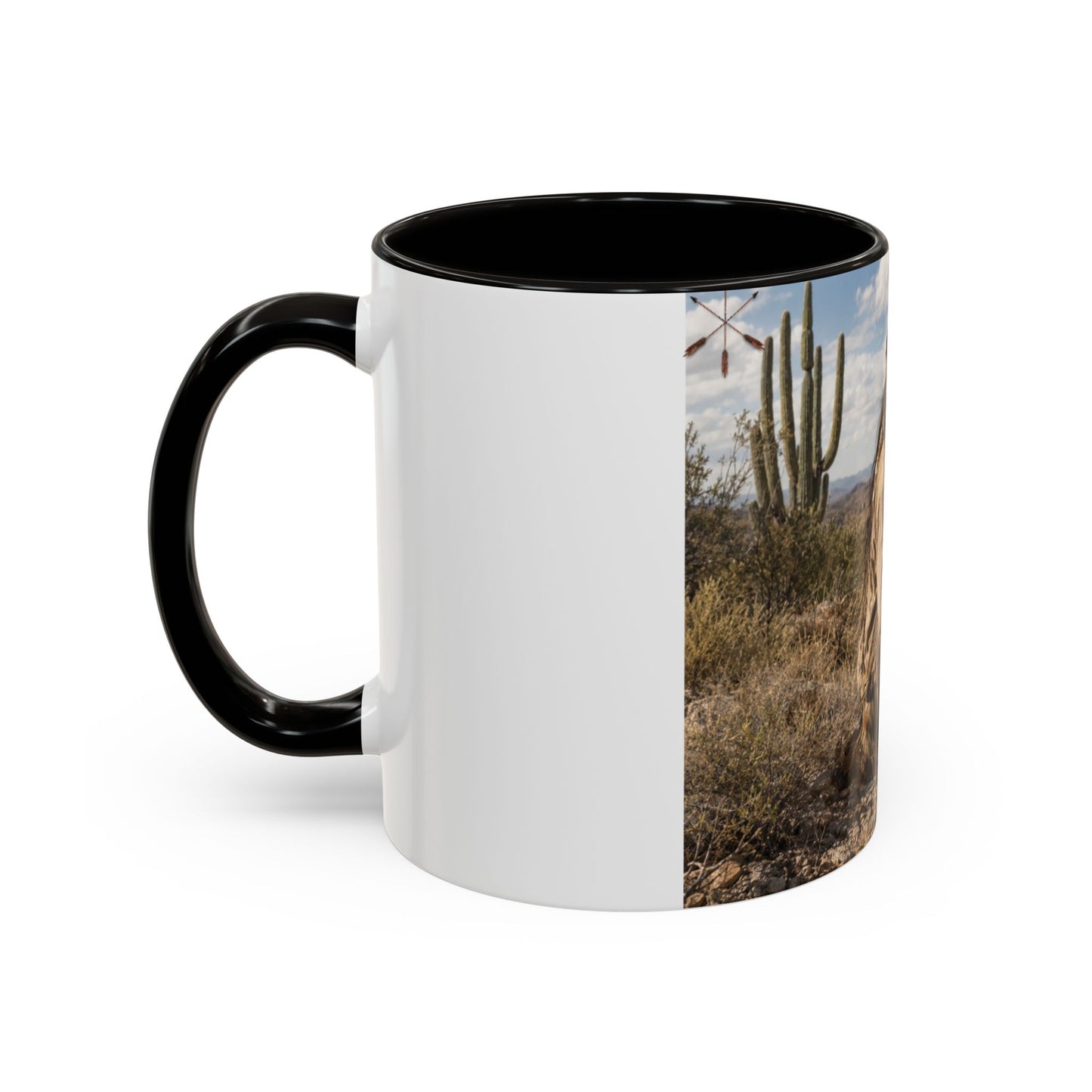 Ft. Sill Apache Desert Scene Coffee Mug — 'N'de' Southwest Landscape 11/15oz