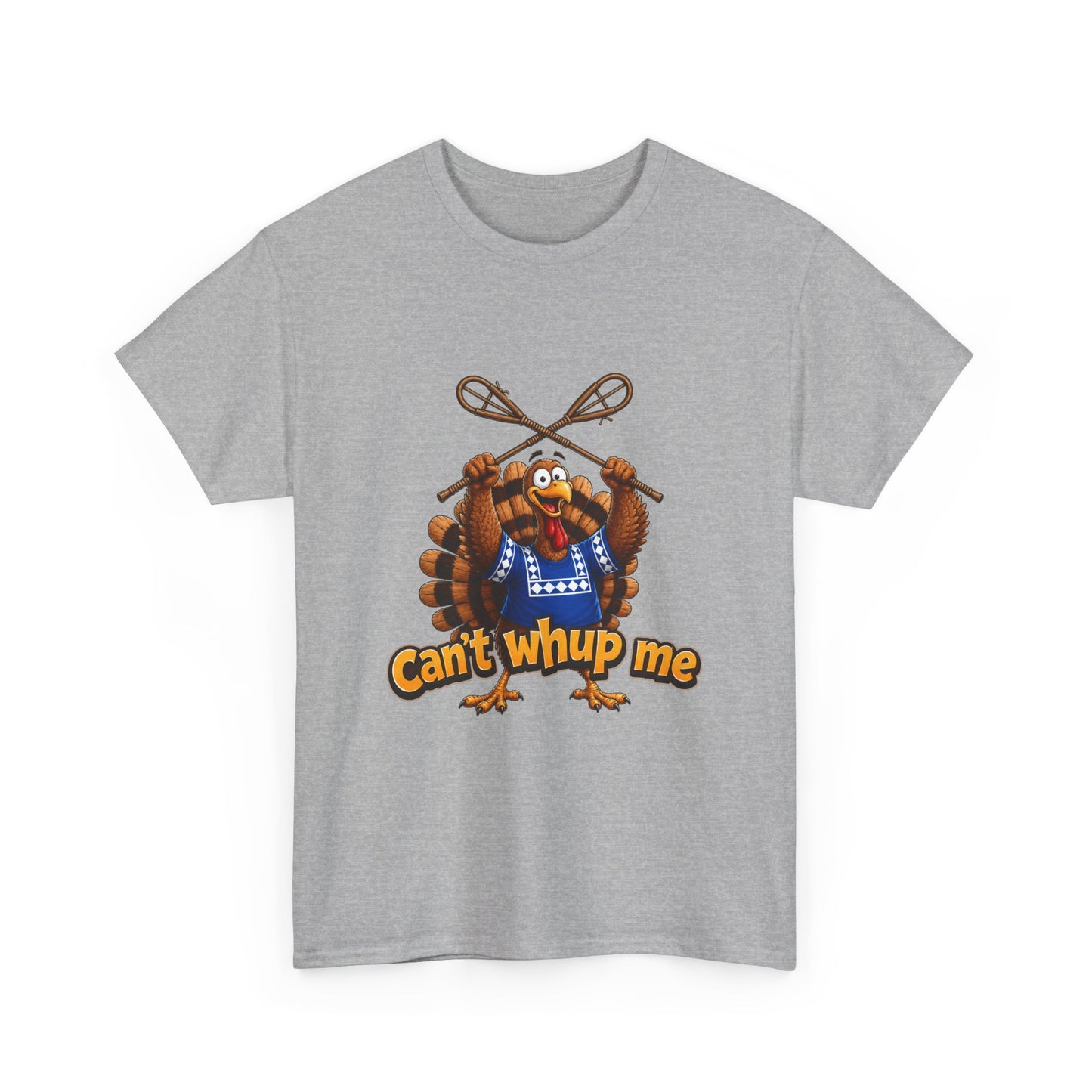 Turkey Mascot Tee — 'Can't Whup Me' Funny Thanksgiving T‑Shirt