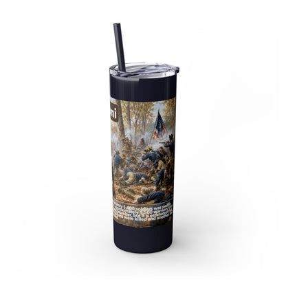 Miami Tribe Historical Skinny Tumbler 20oz — Native American Heritage Travel Cup
