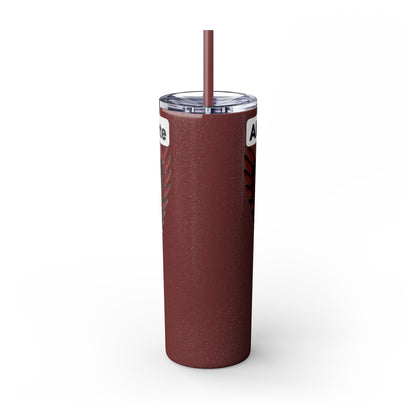 AQ Skinny Tumbler with Straw, 20oz