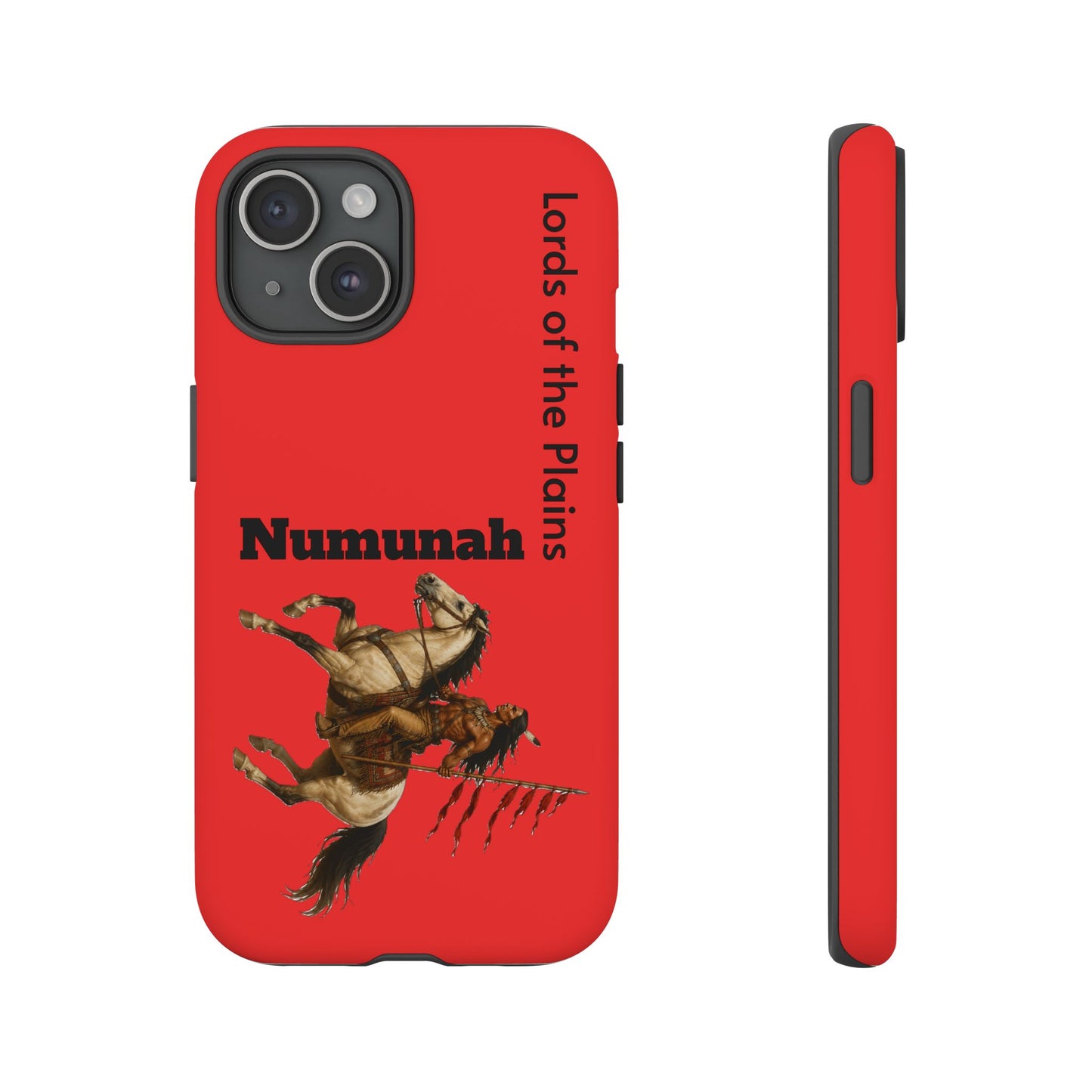 Comanche Numunah Horse Phone Case — 'Lords of the Plains' Red Protective Case